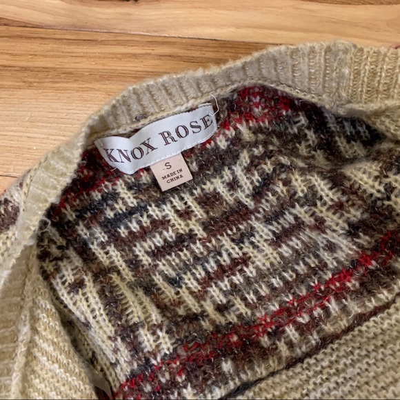 KNOX ROSE Cardigan Southwest Aztec Long Sleeve EUC - Picture 7 of 10